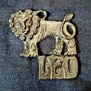 3 for💲25🌟zodiac LEO the Lion silver-tone pendant charm for necklace